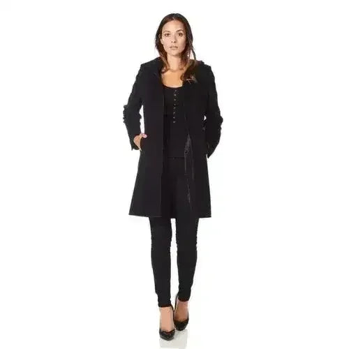 Manteau à Capuche en Mélange de Laine - Manteau d'Hiver Zippé | Femstylo