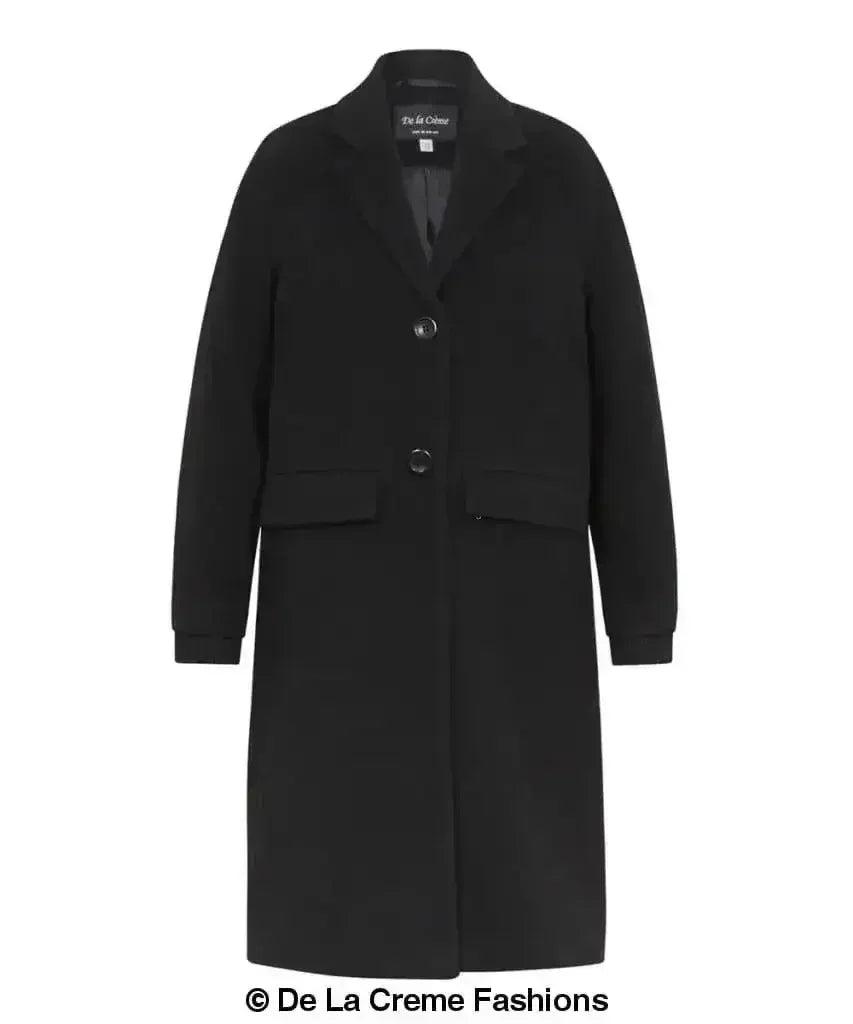 (PRÉCOMMANDE) Manteau long chaud en mélange de laine pour femme