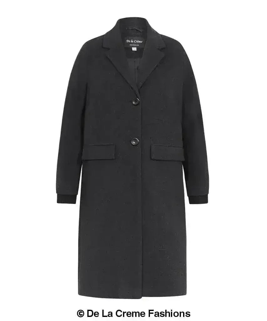 (PRÉCOMMANDE) Manteau long chaud en mélange de laine pour femme
