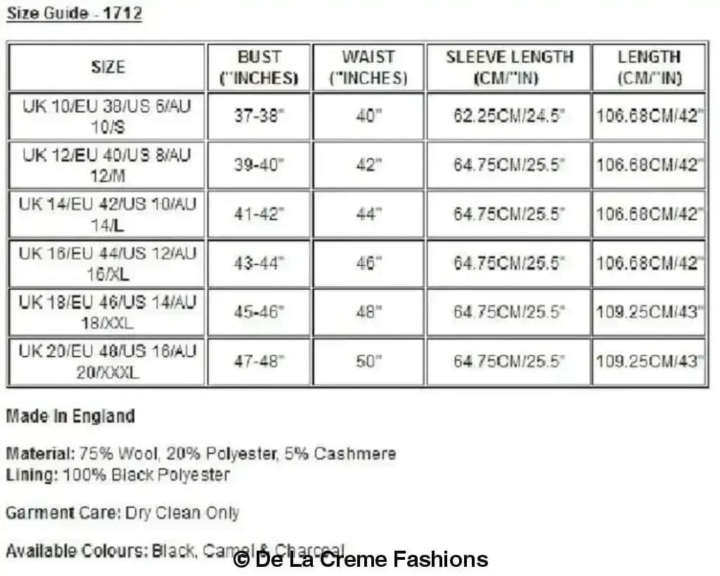 (PRÉCOMMANDE) Manteau long chaud en mélange de laine pour femme