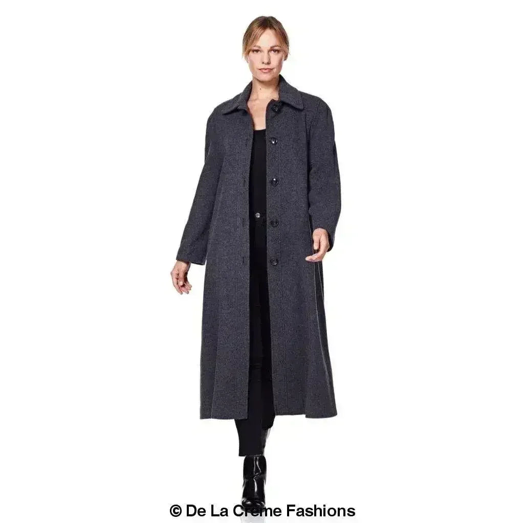Manteau en Laine et Cachemire Grande Taille - Courbes Sublimées | Femstylo