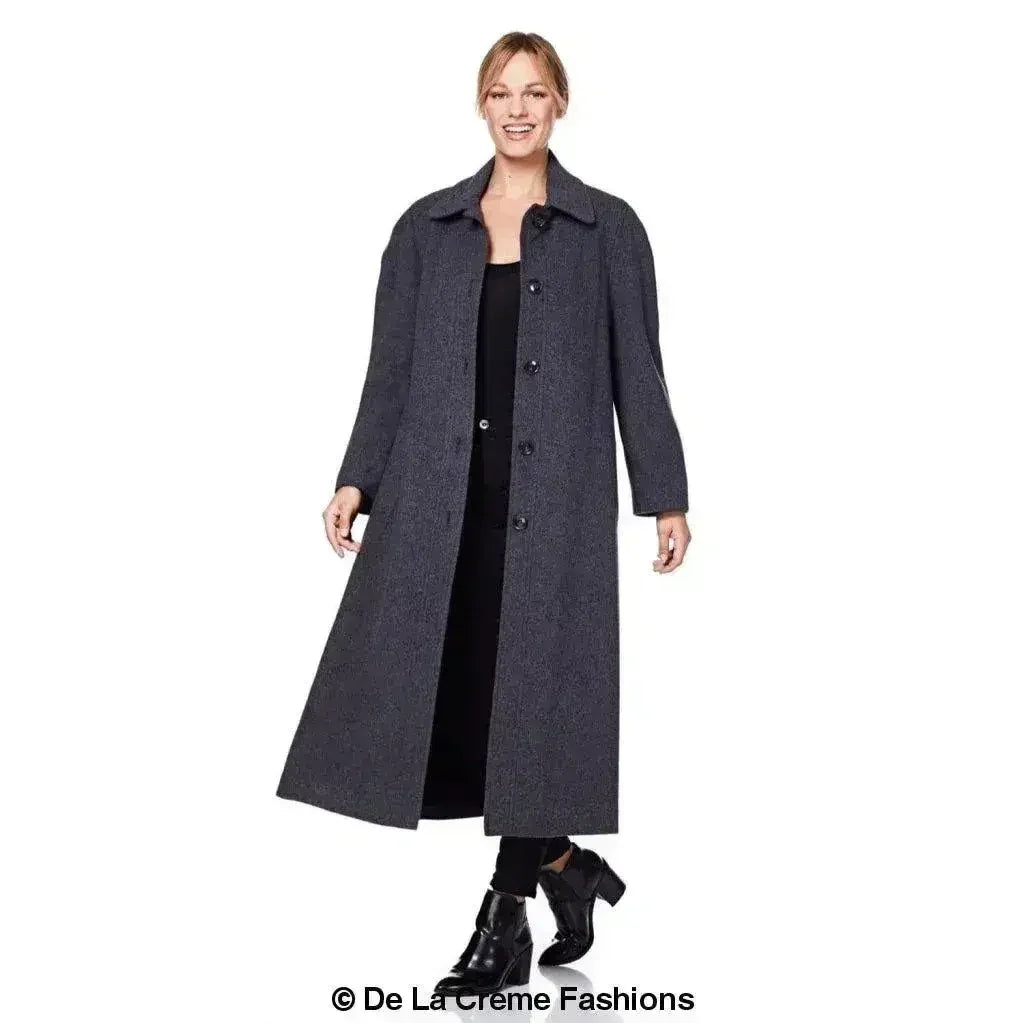 Manteau en Laine et Cachemire Grande Taille - Courbes Sublimées | Femstylo