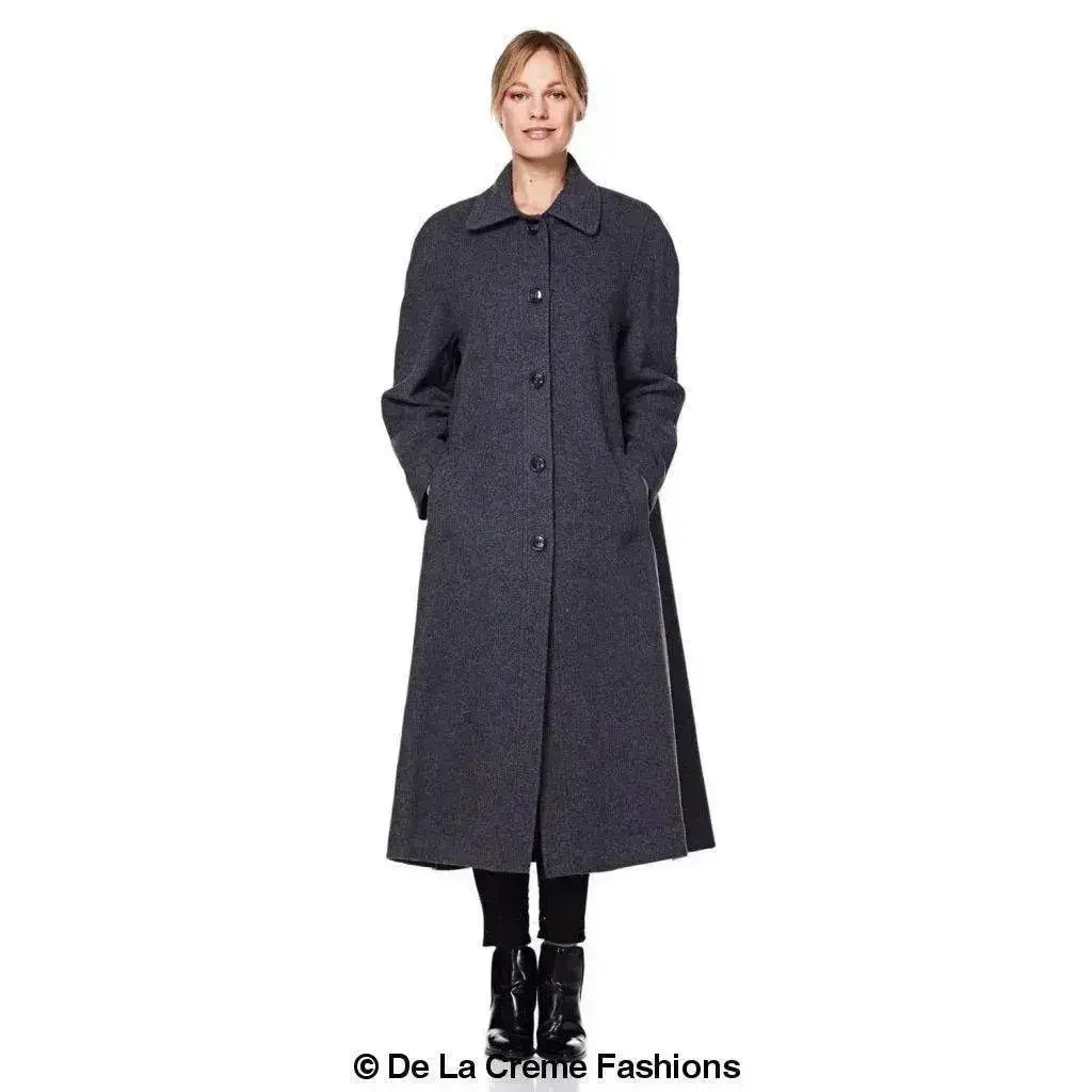 Manteau en Laine et Cachemire Grande Taille - Courbes Sublimées | Femstylo