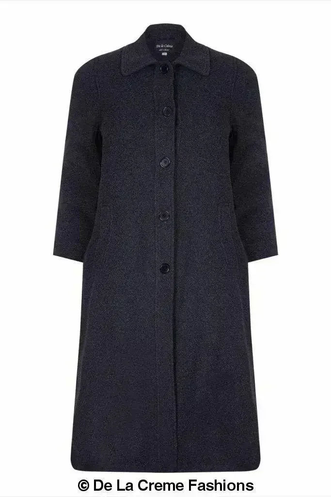 Manteau en Laine et Cachemire Grande Taille - Courbes Sublimées | Femstylo