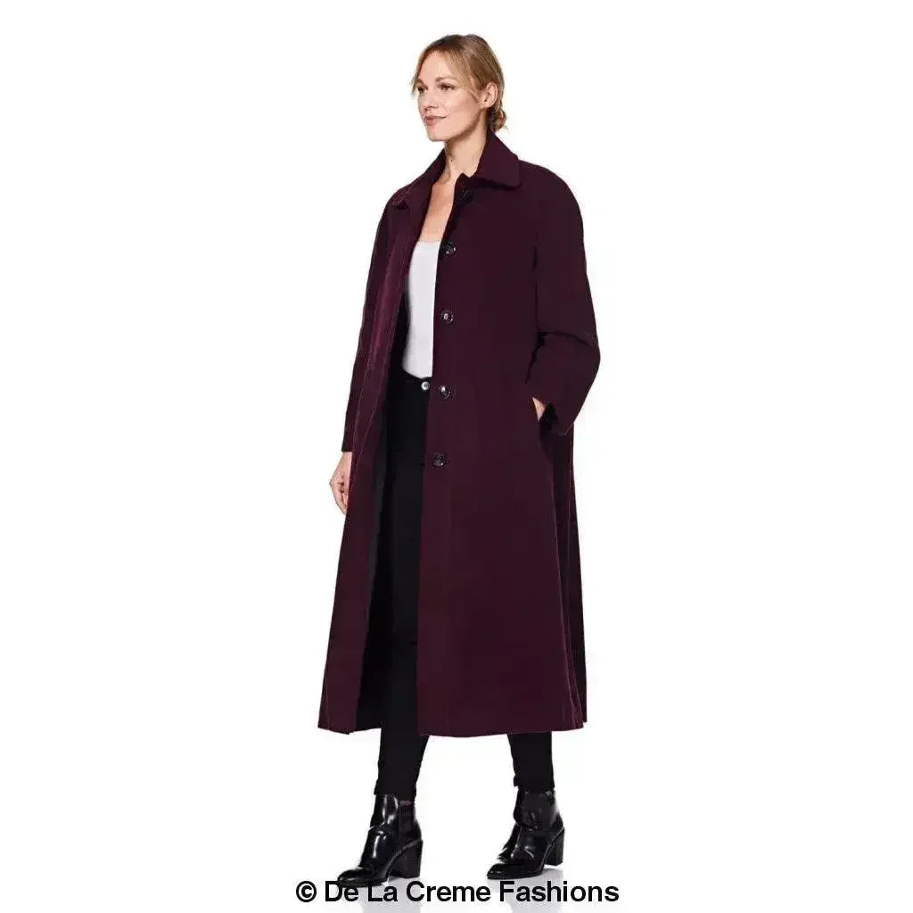 Manteau en Laine et Cachemire Grande Taille - Courbes Sublimées | Femstylo