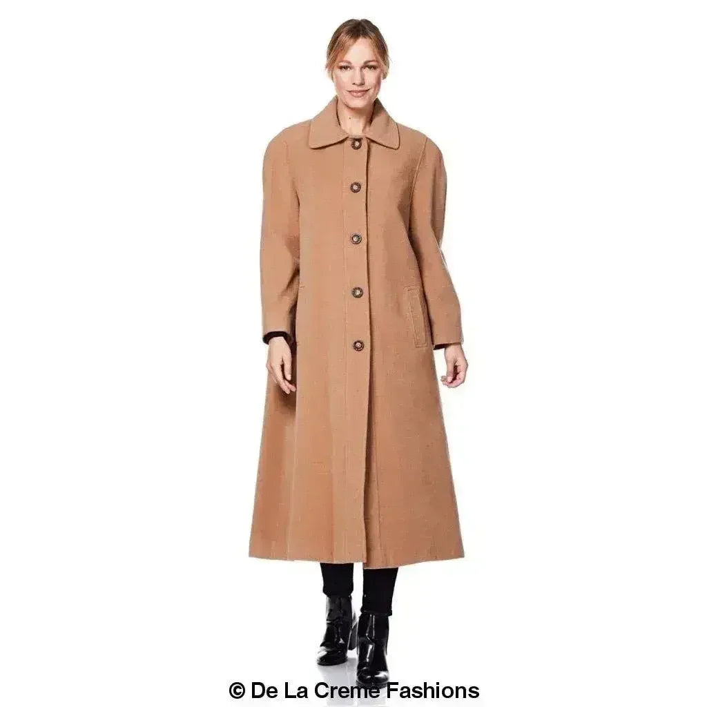 Manteau en Laine et Cachemire Grande Taille - Courbes Sublimées | Femstylo