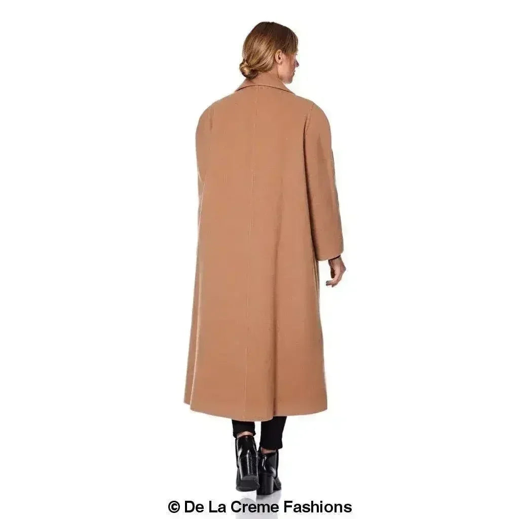 Manteau en Laine et Cachemire Grande Taille - Courbes Sublimées | Femstylo