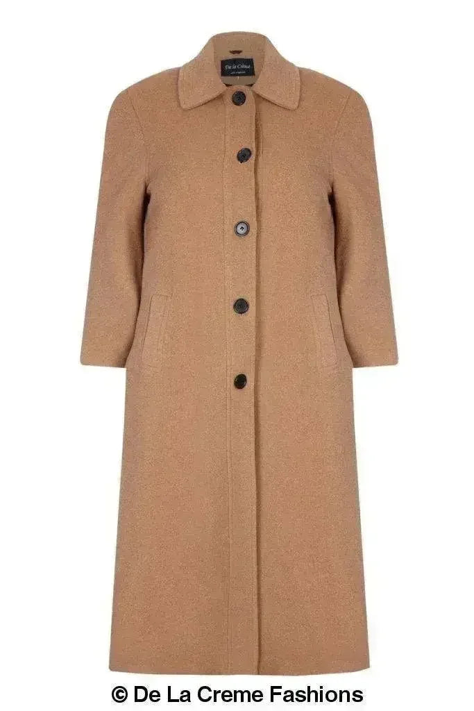 Manteau en Laine et Cachemire Grande Taille - Courbes Sublimées | Femstylo