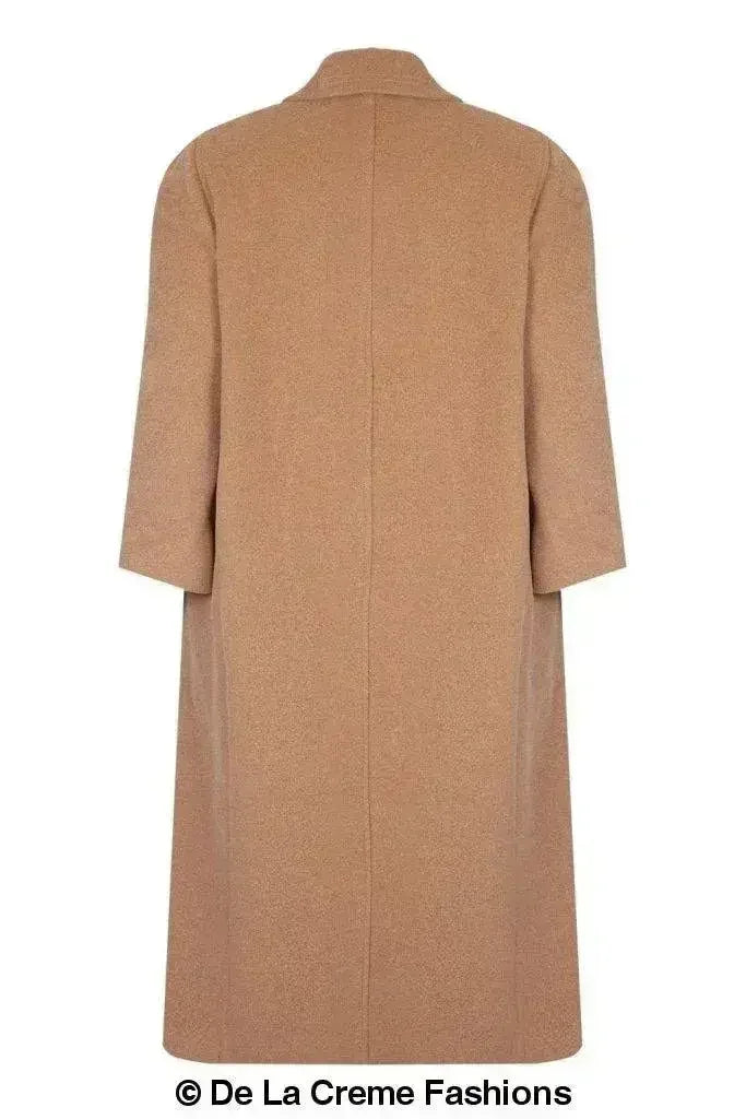 Manteau en Laine et Cachemire Grande Taille - Courbes Sublimées | Femstylo