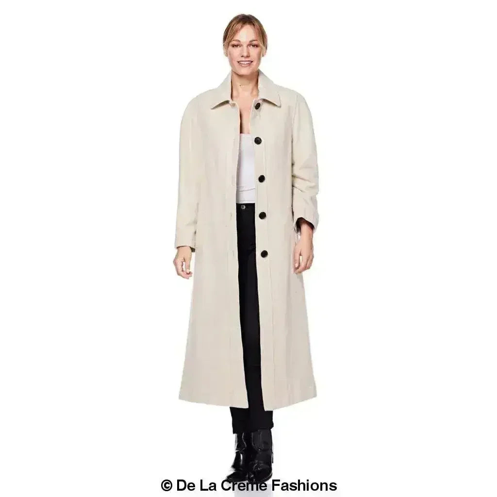 Manteau en Laine et Cachemire Grande Taille - Courbes Sublimées | Femstylo