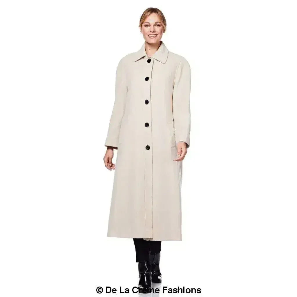Manteau en Laine et Cachemire Grande Taille - Courbes Sublimées | Femstylo