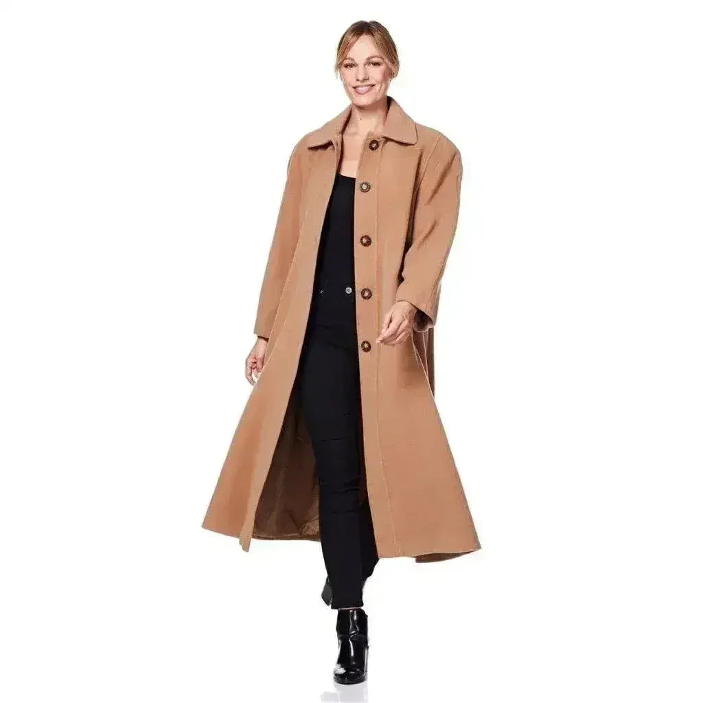 Manteau en Laine et Cachemire Grande Taille - Courbes Sublimées | Femstylo