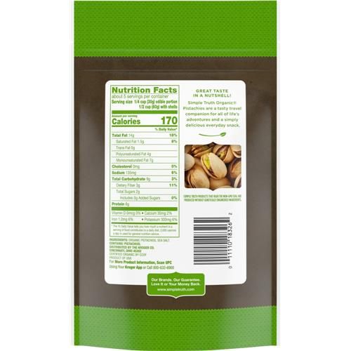 Pistaches salées grillées biologiques Simple Truth 10 oz