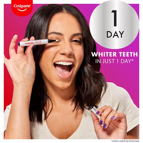 Colgate Optic White Express Stylo Blanchissant Dents 35 Traitements, Sans Danger Pour L'émail, Conçu Pour Ne Pas Provoquer de Sensibilité Dentaire, 2,3 g