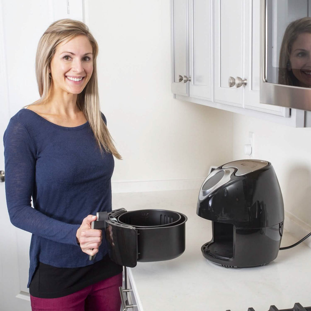 Friteuse à air numérique électrique sans huile Deco Chef 3,7 pintes pour une friture saine