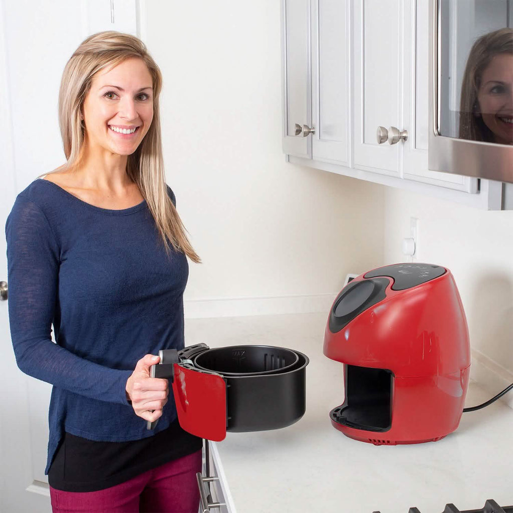 Friteuse à air numérique électrique sans huile Deco Chef 3,7 pintes pour une friture saine