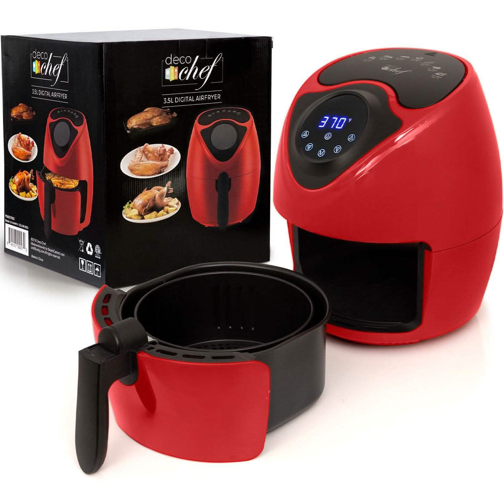 Friteuse à air numérique électrique sans huile Deco Chef 3,7 pintes pour une friture saine
