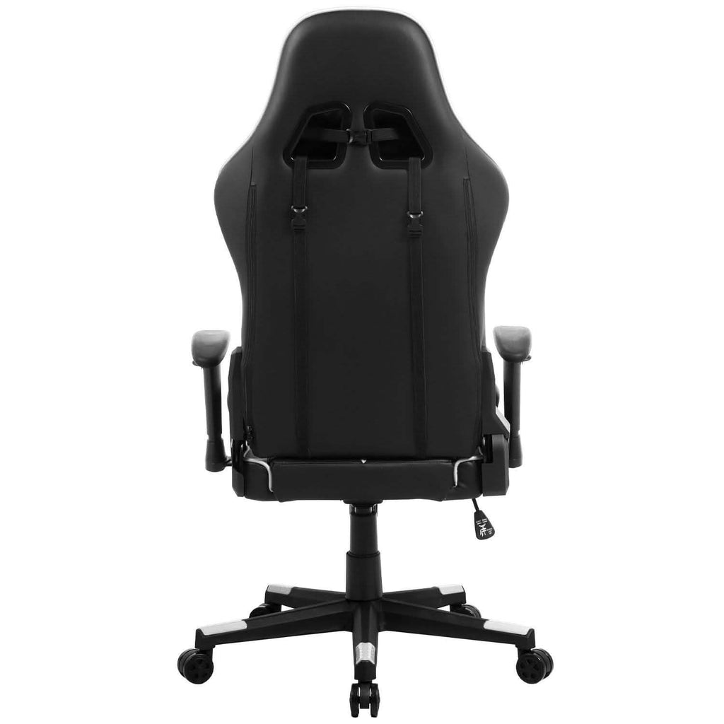 Chaise de jeu ergonomique Deco Gear en mousse avec appui-tête et support lombaire réglables