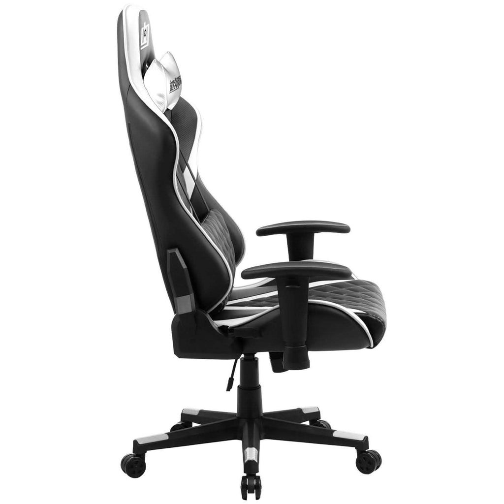 Chaise de jeu ergonomique Deco Gear en mousse avec appui-tête et support lombaire réglables