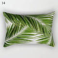 Housses de coussin décoratives Plantes tropicales Taie d'oreiller en polyester avec fleurs et plantes Housse de coussin en lin de style tropical Décoration Taie d'oreiller Coussins Décoration d'intérieur