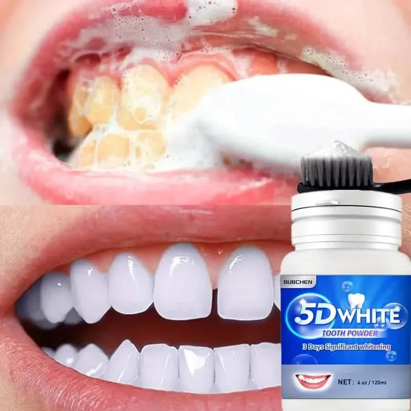 Poudre nettoyante pour un nettoyage en profondeur des dents