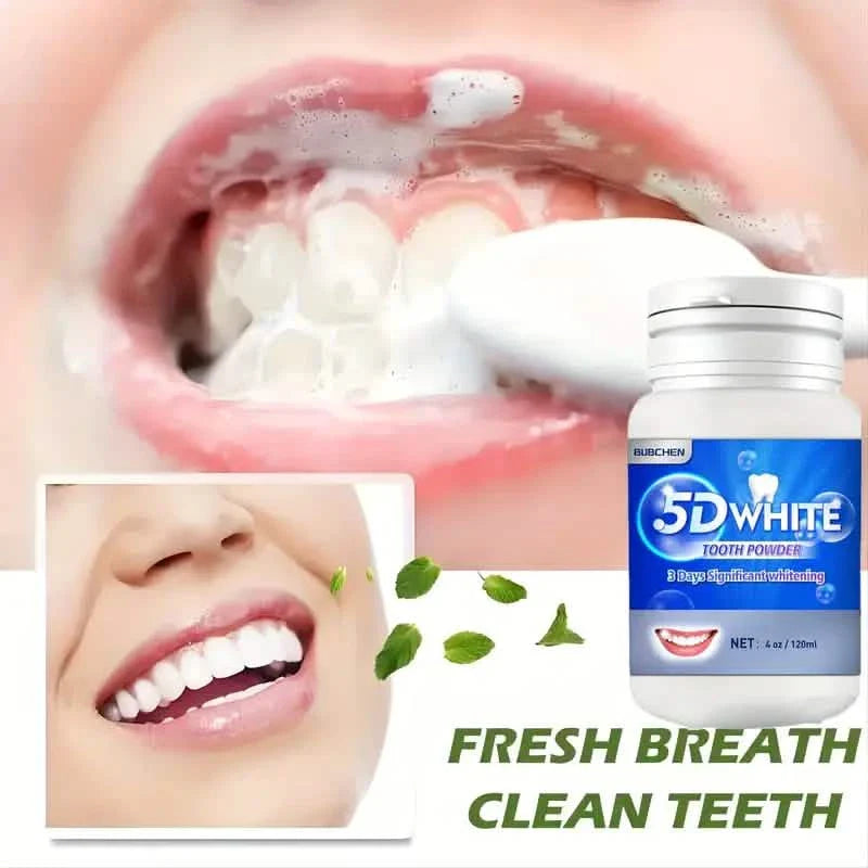 Poudre nettoyante pour un nettoyage en profondeur des dents