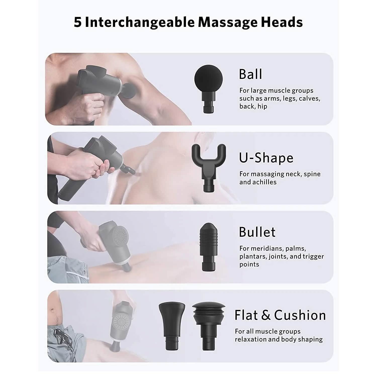 Pistolet de massage musculaire à percussion des tissus profonds