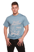 T-shirt graphique à manches courtes pour homme en viscose de bambou/coton biologique - Chasse au cerf