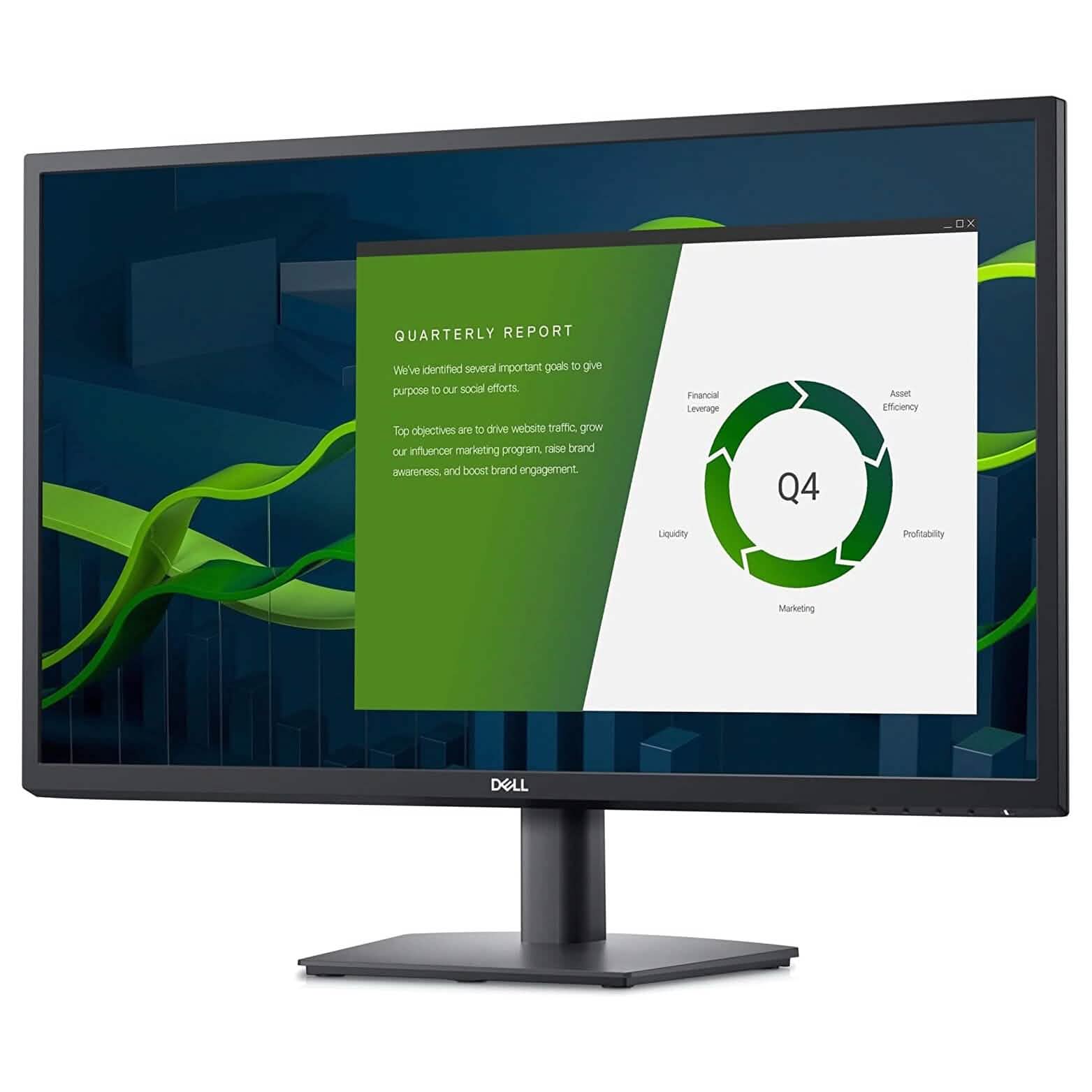 Écran LED LCD Dell E2722H 27" - Noir (Remis à neuf)