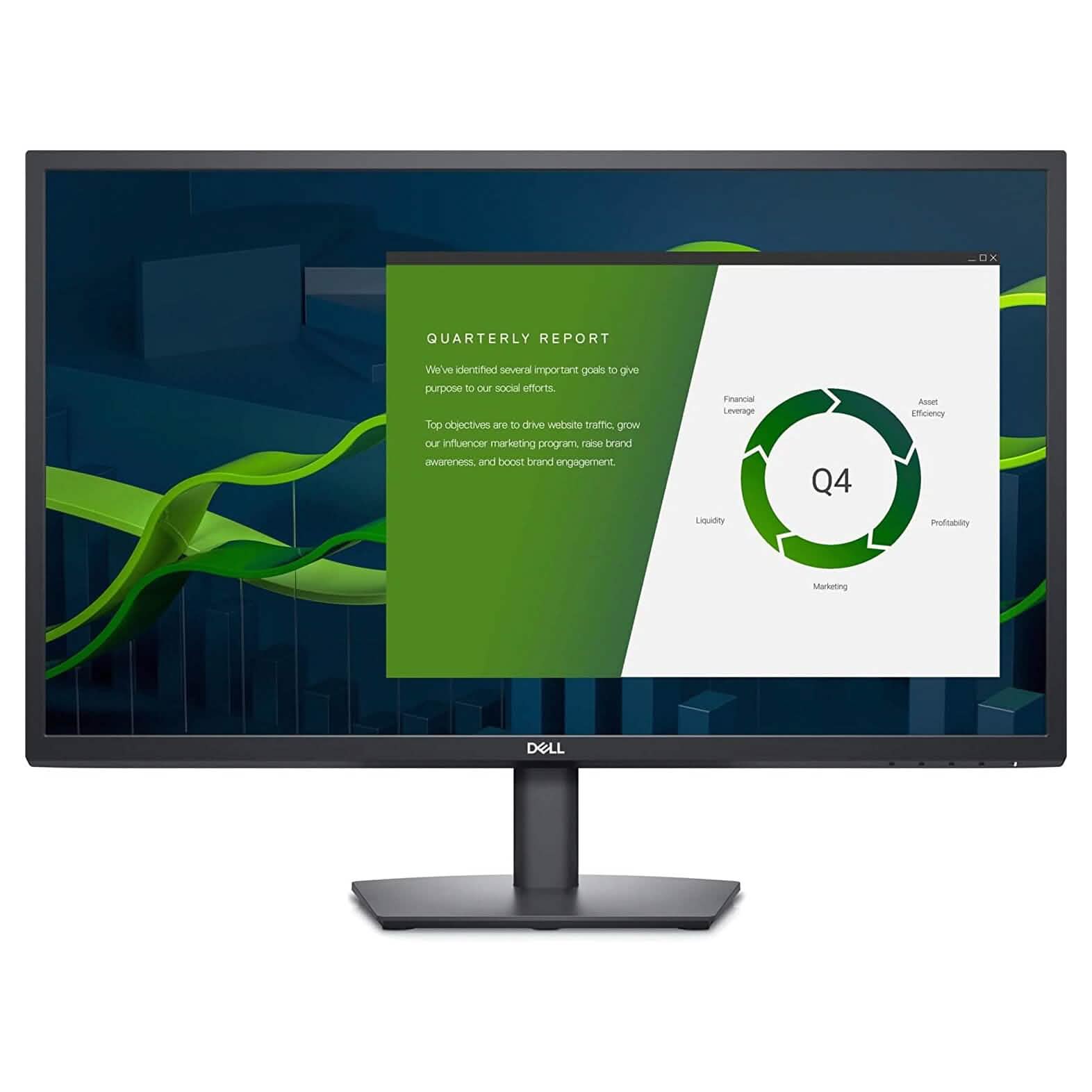 Écran LED LCD Dell E2722H 27" - Noir (Remis à neuf)