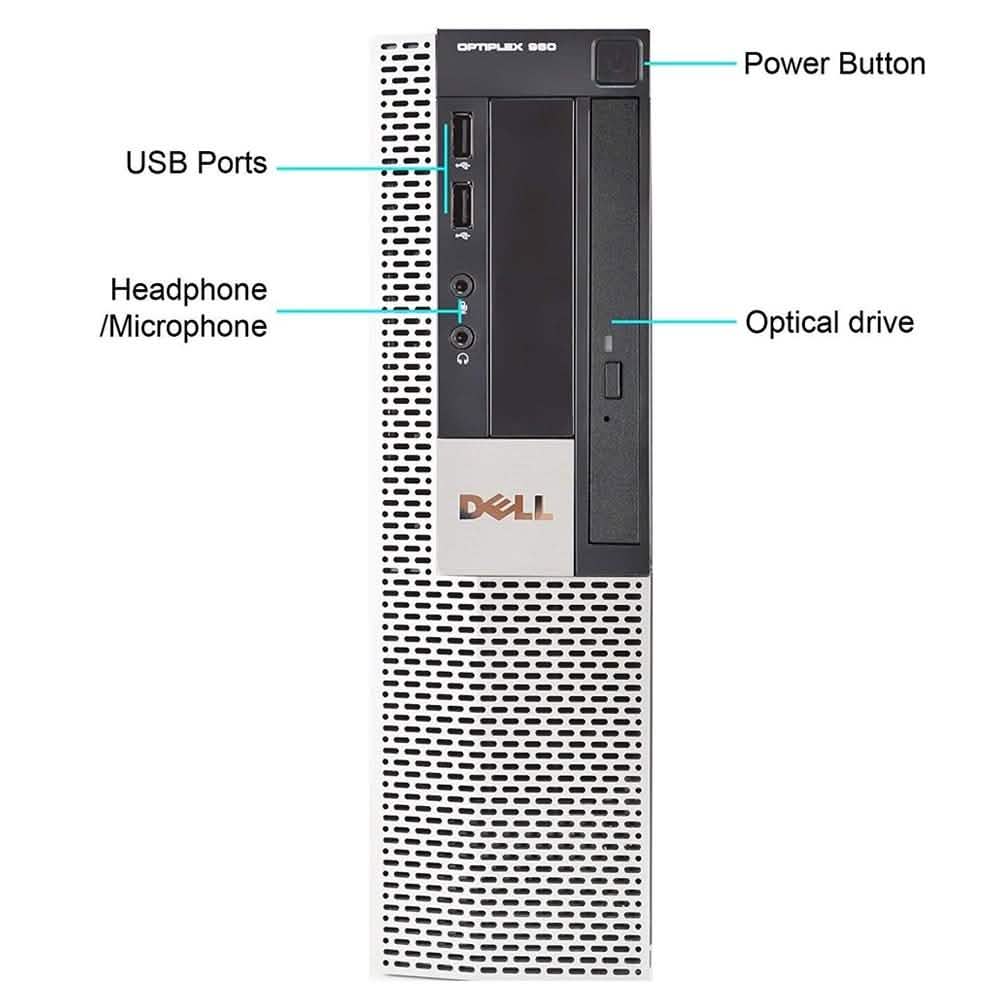 Dell OptiPlex 960 SFF Desktop Core 2 Duo – Pack Ordinateur (Reconditionné)