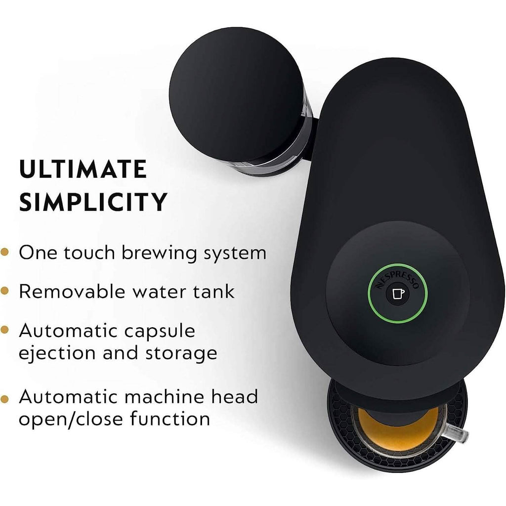 Machine à café et à expresso De'Longhi Nespresso VertuoPlus par De'Longhi, 1,1 litre, noir mat (reconditionné)