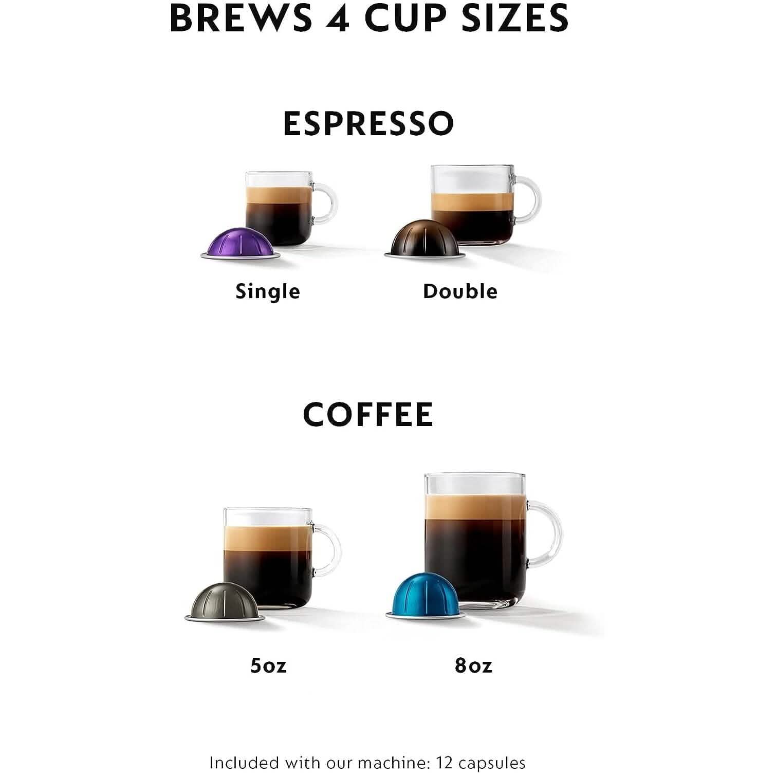 Machine à café et à expresso De'Longhi Nespresso VertuoPlus par De'Longhi, 1,1 litre, noir mat (reconditionné)