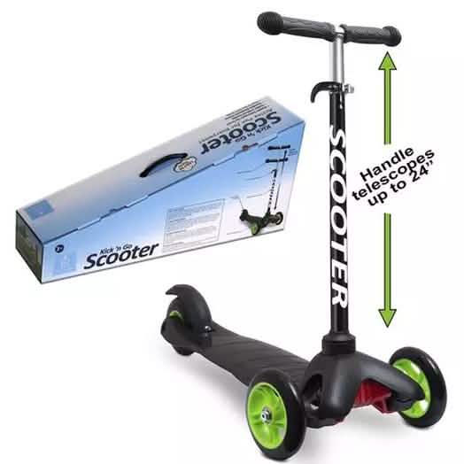 Trottinette à 3 roues en aluminium de luxe Kick 'n Go