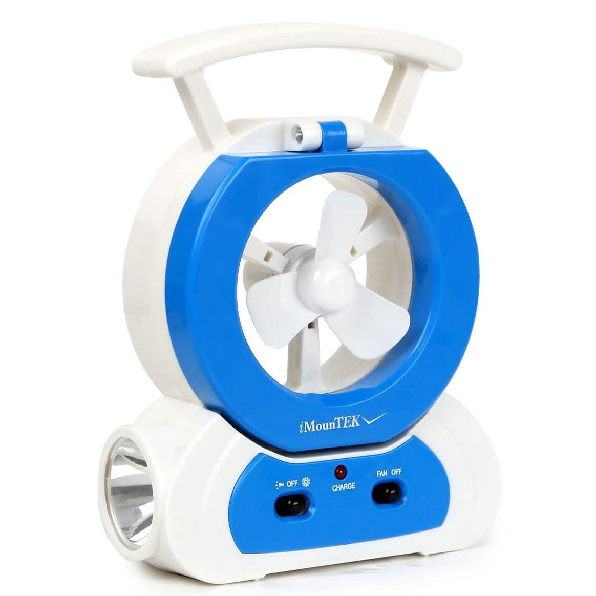 Ventilateur de bureau avec lampe LED réglable à 180 degrés