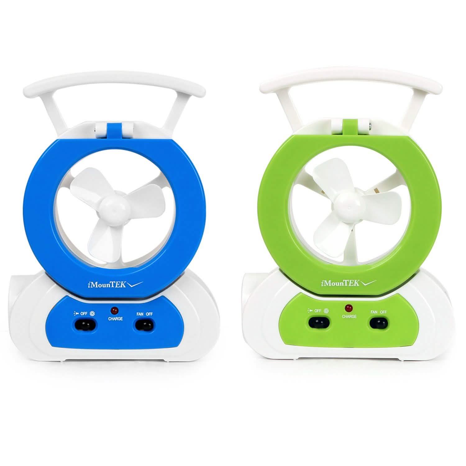 Ventilateur de bureau avec lampe LED réglable à 180 degrés