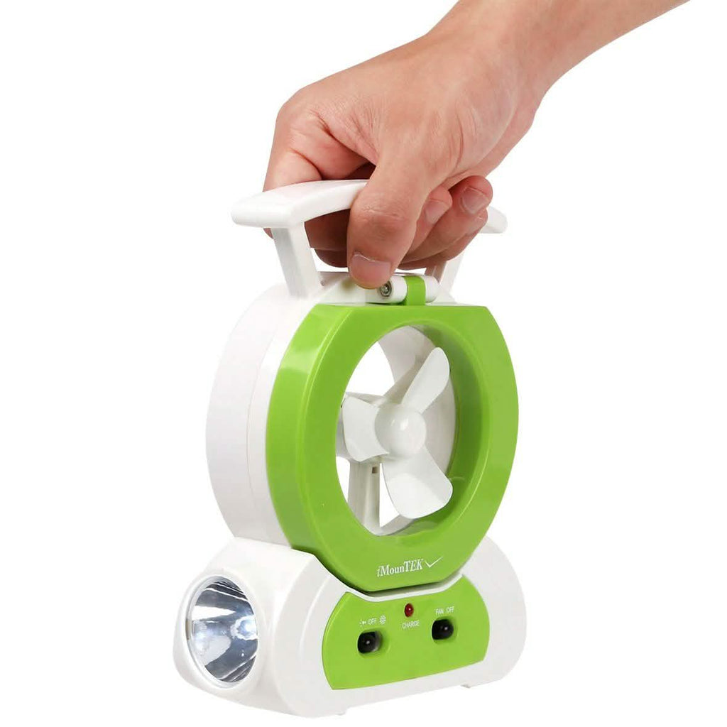 Ventilateur de bureau avec lampe LED réglable à 180 degrés
