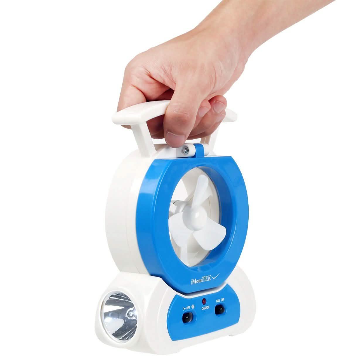 Ventilateur de bureau avec lampe LED réglable à 180 degrés