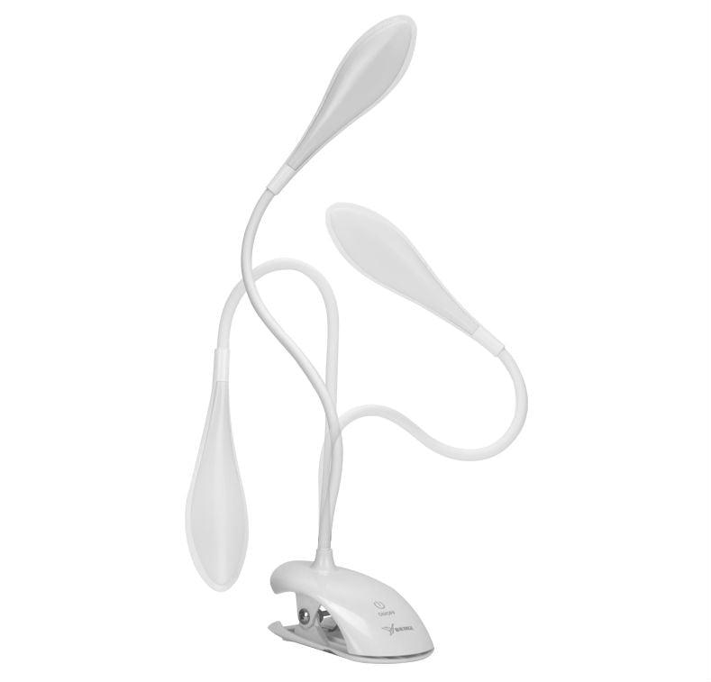 Lampe de bureau USB à LED, lampe de table 14 LED avec clip, lampe de lecture de chevet, lampe de bureau LED tactile 3 modes, lampe de table décorative bleue, jolies lampes d'étude pour la décoration de chambre.