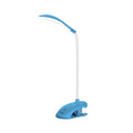 Lampe de bureau USB à LED, lampe de table 14 LED avec clip, lampe de lecture de chevet, lampe de bureau LED tactile 3 modes, lampe de table décorative bleue, jolies lampes d'étude pour la décoration de chambre.