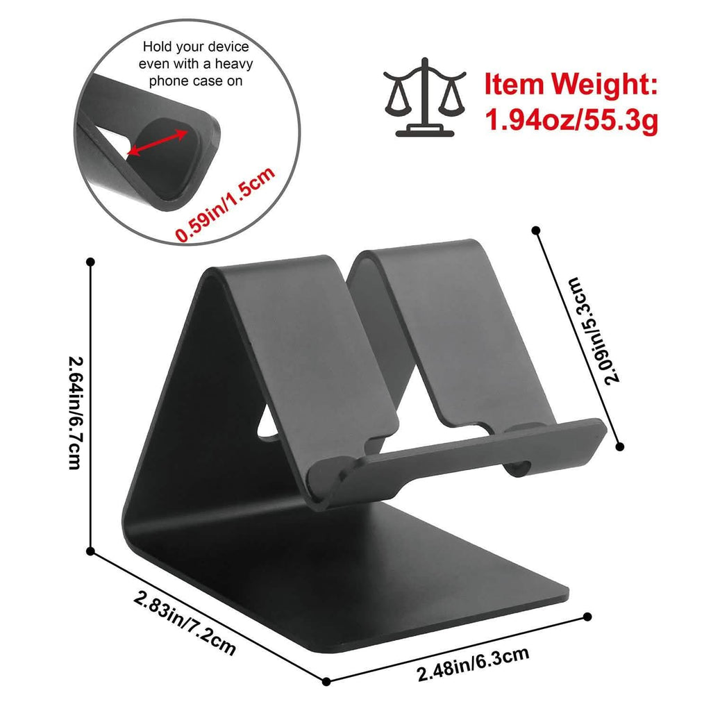 Support de smartphone de bureau en alliage d'aluminium