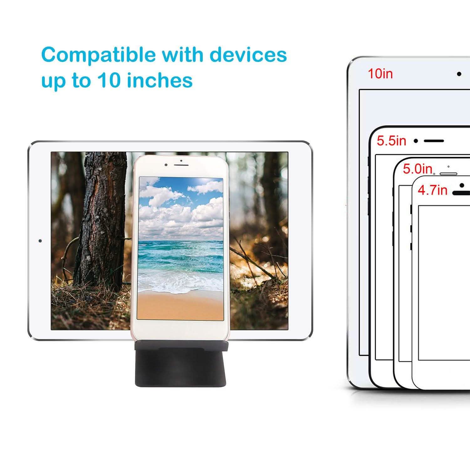 Support de smartphone de bureau en alliage d'aluminium