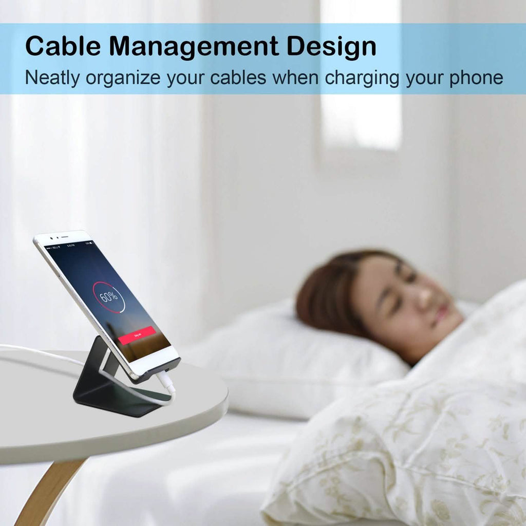 Support de smartphone de bureau en alliage d'aluminium