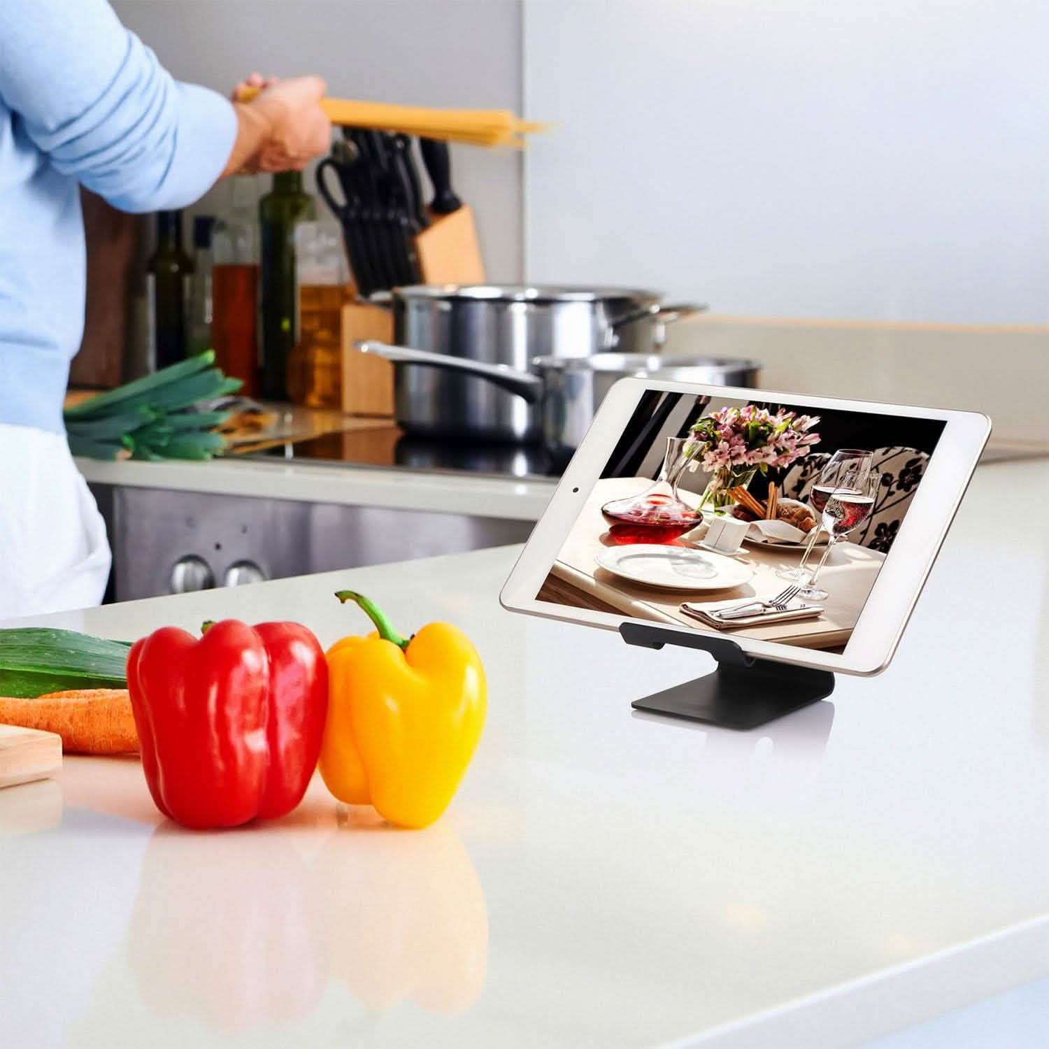 Support de smartphone de bureau en alliage d'aluminium