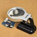 Loupe de bureau bidirectionnelle pliable avec miroir grossissant