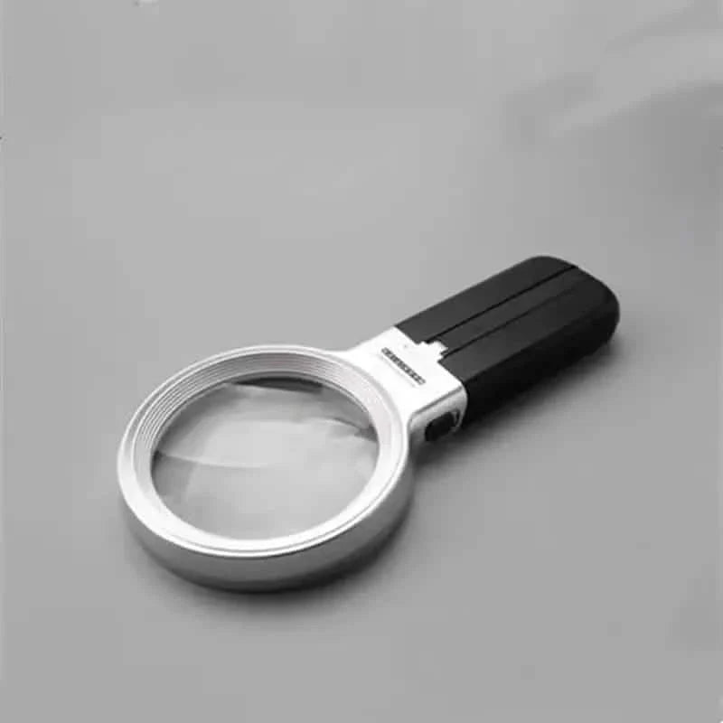 Loupe de bureau bidirectionnelle pliable avec miroir grossissant