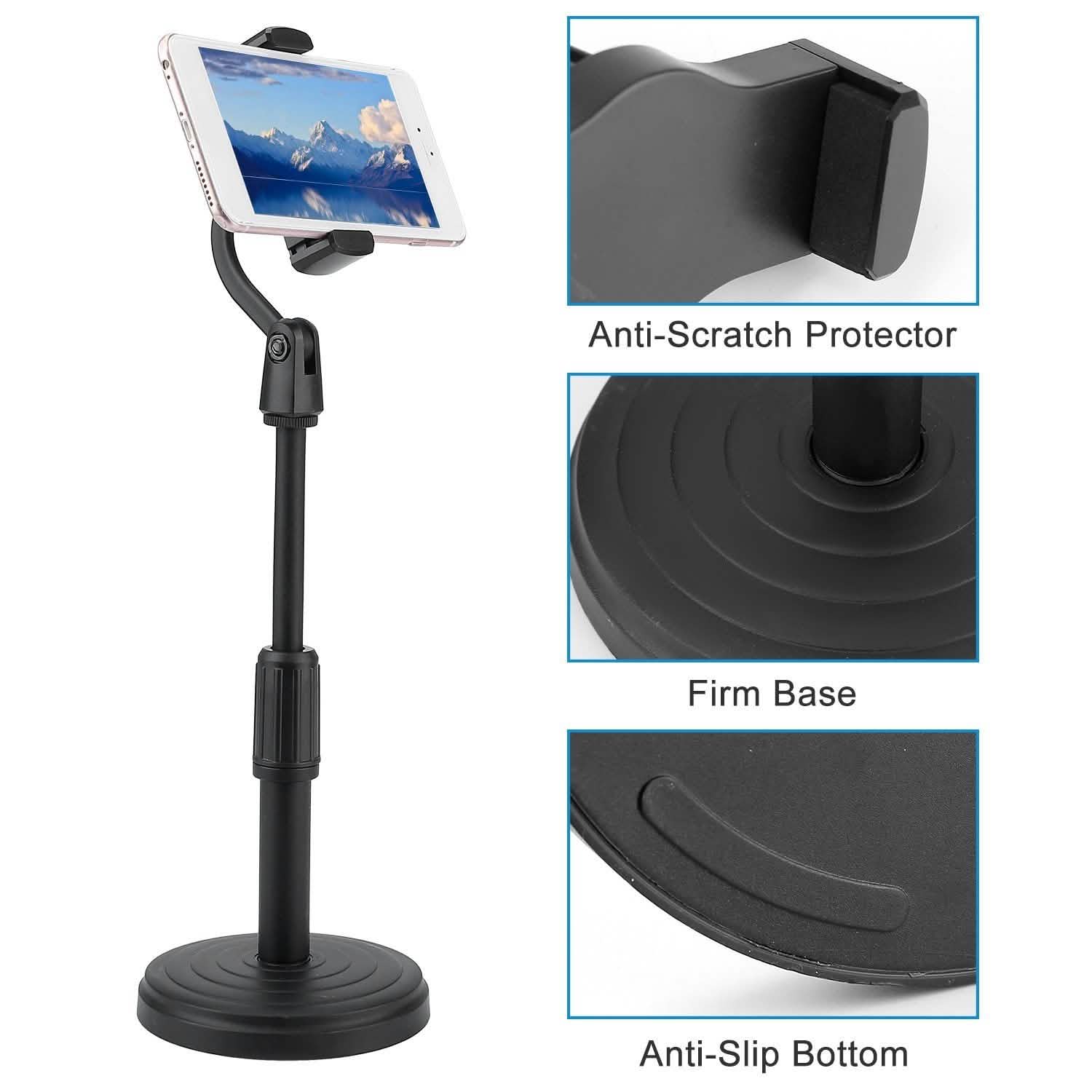 Support de téléphone de bureau avec hauteur et angle réglables