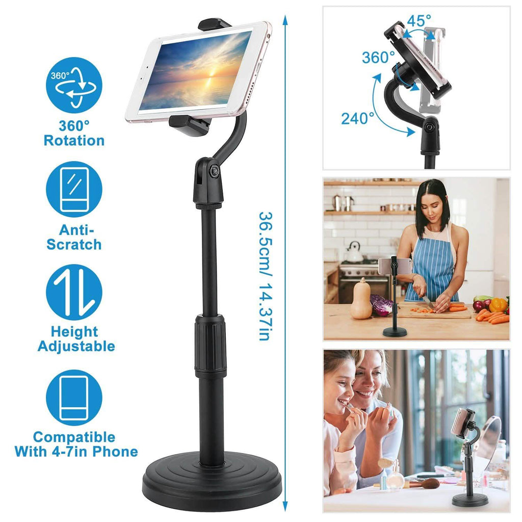 Support de téléphone de bureau avec hauteur et angle réglables