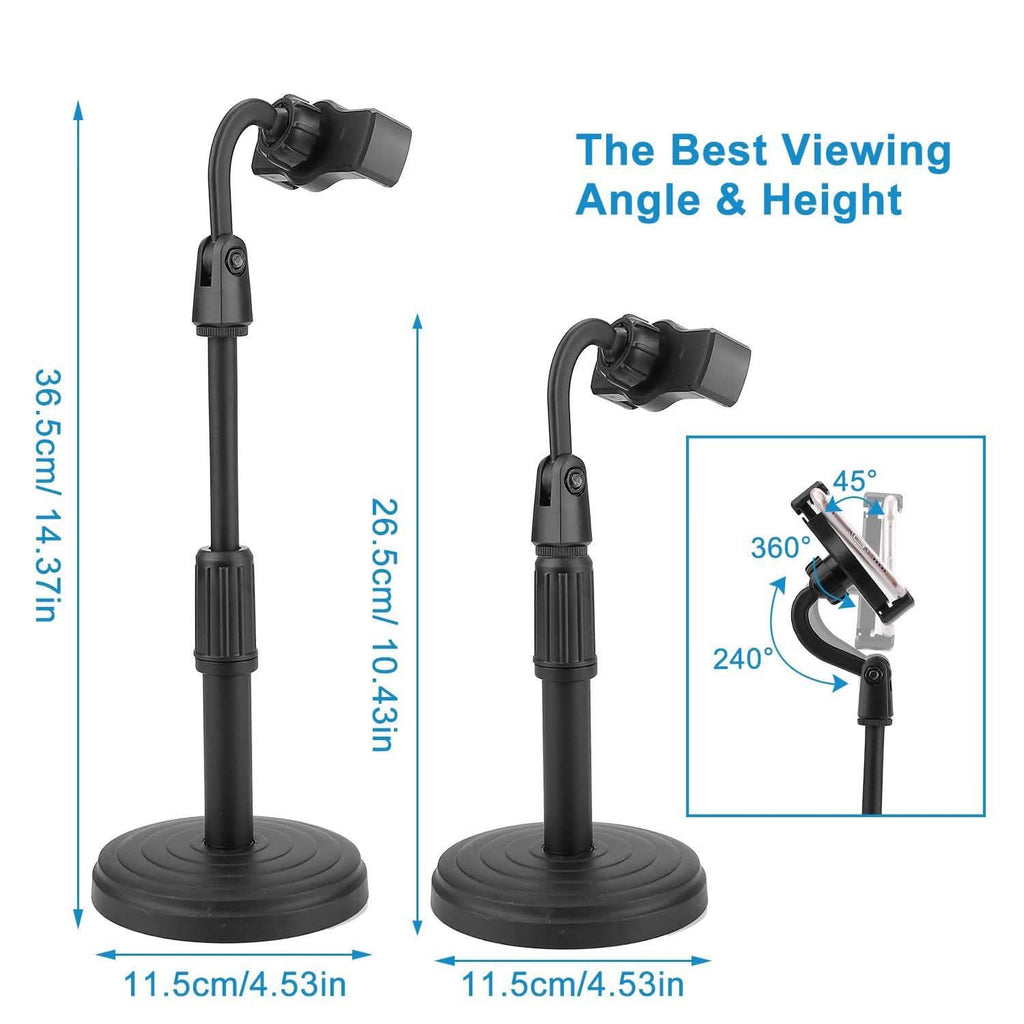 Support de téléphone de bureau avec hauteur et angle réglables