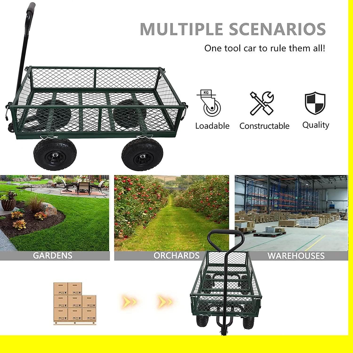 Camion utilitaire de jardin détachable
